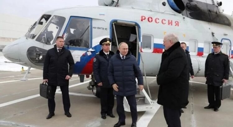 Helicóptero de Vladimir Putin fue atacado por drones durante su visita en Kursk