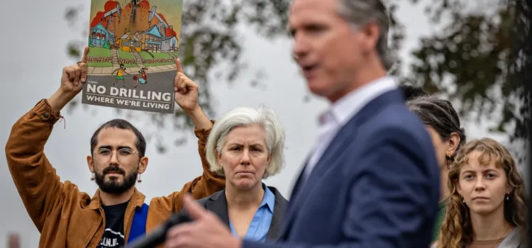 Gavin Newsom se muestra receptivo a las grandes petroleras en el cambio climático