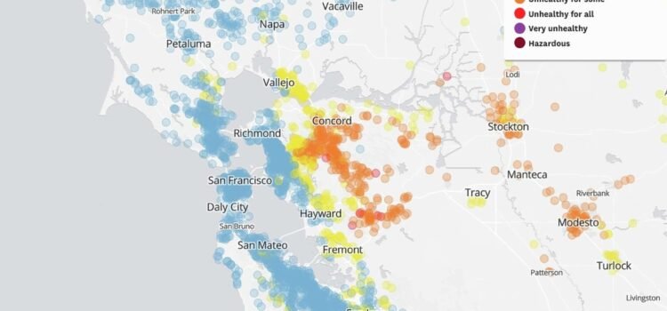 El aire insalubre provoca una alerta atmosférica de dos días en toda el Área de la Bahía